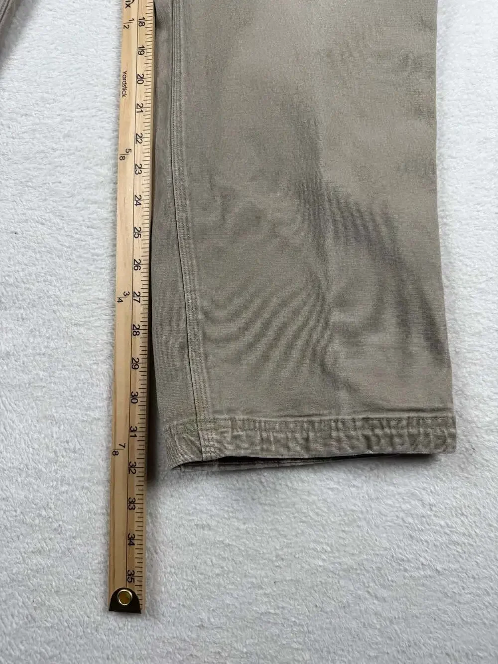 Duluth Trading Co. Flex Fire Hose Standard Fit Work Pants Tan 36x32